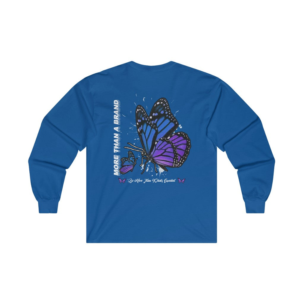 Butterfly outline blue logo design #335489 - TemplateMonster